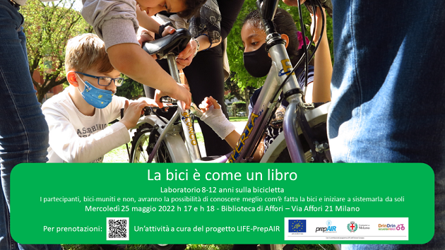 La bici è come un libro: PrepAIR-DrinDrin il 25 maggio alla Biblioteca di Affori