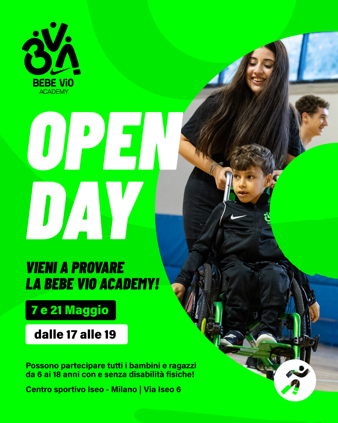Bebe Vio Academy: riaprono le iscrizioni. Open day 7 e 21 maggio