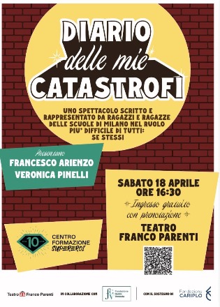 18 aprile: Diario delle mie catastrofi - spettacolo teatrale gratuito