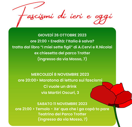 Rassegna culturale "Fascismi di ieri e oggi"